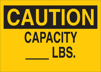 imagen de Brady B-555 Aluminio Rectángulo Cartel de seguridad del equipo Amarillo - 10 pulg. Ancho x 7 pulg. Altura - 43324