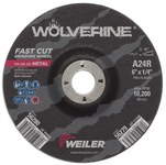imagen de Weiler Wolverine Surface Grinding Wheel 56280 - 6 in - Aluminum Oxide - 24 - R