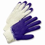 imagen de West Chester 708SLCL Azul/Blanco Algodón/Poliéster Guantes de uso general - Longitud 8.5 pulg. - 662909-795236