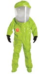 imagen de DuPont Tychem 10000 Entrada frontal Traje encapsulado Nivel A TK612TLYLG000100 - tamaño Grande - Tychem 10000 - Amarillo lima
