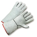imagen de West Chester Gray Large (Left Hand Only) Split Cowhide Welding Glove - Wing Thumb - 14 in Length - 930LHO