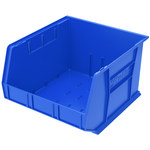 imagen de Akro-mils Akrobin 75 lb Azul Polímero de grado industrial Colgado/Apilado Contenedor de almacenamiento - longitud 18 pulg. - Ancho 16 1/2 pulg. - Altura 11 pulg. - Compartimientos 1 - 30270 BLUE