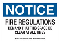 imagen de Brady B-555 Aluminio Rectángulo Cartel de area libre Blanco - 10 pulg. Ancho x 7 pulg. Altura - 127344