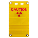 imagen de Brady Policarbonato Rectángulo Cartel de peligro de radiación Amarillo - 8 pulg. Ancho x 12 pulg. Altura - 93600