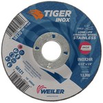 imagen de Weiler Tiger inox Disco esmerilador 58121 - 4-1/2 pulg - INOX - 24 - R