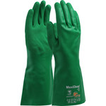 imagen de PIP MaxiChem Cut Green Small Nitrile Blend Supported Chemical-Resistant Gloves - ANSI A2 Cut Resistance - 14 in Length - Rough Finish - 76-833/S