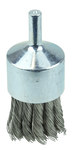 imagen de Weiler Stainless Steel Cup Brush - Unthreaded Stem Attachment - 1-1/8 in Diameter - 0.020 in Bristle Diameter - 10032