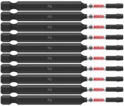 imagen de Bosch Impact Tough #2 Cuadrado Broca de potencia ITSQ235B - Acero De Aleación - 3.5 pulg. Longitud - 48371