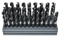 imagen de Precision Twist Drill CR33 Juego de taladro de vástago reducido - Corte de mano derecha - Acabado Templado al vapor - Acero de alta velocidad - 5995647