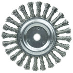 imagen de Weiler 08565 Wheel Brush - 6 in Dia - Knotted - Cable Twist Steel Bristle