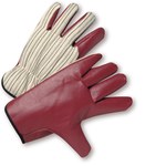 imagen de West Chester 2000 Red Small Canvas Driver's Gloves - Wing Thumb - Nitrile Palm & Fingers Coating - 9.25 in Length - 2000/S