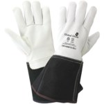 imagen de Global Glove CR100MTG Blanco Grande Cuero Grano Piel de cabra Cuero Guante para soldadura - CR100MTG LG