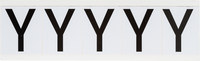 imagen de Brady 9714-Y Etiqueta en forma de letra - Y - Negro sobre blanco - 1 13/16 pulg. x 2 1/4 pulg. - B-946