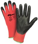 imagen de West Chester Zone Defense 701CRNF Black/Red Large Cut Resistant Gloves - ANSI A1 Cut Resistance - Nitrile Palm Only Coating - 10 in Length - 701CRNF/L