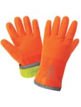 imagen de Global Glove FrogWear 8450 Naranja de alta vis. Grande Nitrilo Guantes resistentes a productos químicos - acabado Chorro de arena - Longitud 12 pulg. - 816679-01097