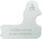 imagen de Starrett Acero Medidor de radio - 167-3/16