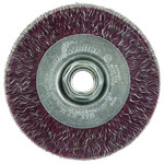 imagen de Weiler Polyflex 35416 Wheel Brush - 4 in Dia - Encapsulated Crimped Steel Bristle