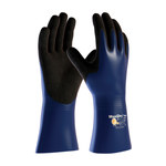 imagen de PIP ATG MaxiDry Plus 56-530 Negro/Azul Grande Lycra/Nitrilo Apoyado Guantes resistentes a productos químicos - Longitud 12 pulg. - 616314-79658