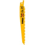 imagen de DEWALT Acero de alta velocidad Hoja de sierra recíproca - 6 TPI de ancho - longitud de 6 pulg. - DWAFV466