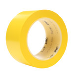 imagen de 3M 471 Amarillo Cinta de marcado - 2 pulg. Anchura x 36 yd Longitud - 5.2 mil Espesor - Un solo lado Adhesiva - 68856