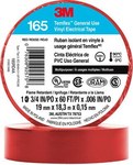 imagen de 3M Temflex 165RD4A Red Electrical Tape - 0.75 in x 60 ft - 6 mil Thick - 92575