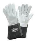 imagen de West Chester IRONCAT 6144 White/Black 2XL Grain Kidskin Welding Gloves - Straight Thumb - 6144/2XL