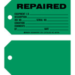 imagen de Brady 86778 Negro sobre verde Cartulina Etiqueta de mantenimiento - Ancho 5 3/4 pulg. - Altura 3 pulg. - B-853