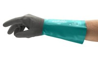 imagen de Ansell AlphaTec 58-535B Sea Green/Anthracite Grey 10 Supported Chemical-Resistant Glove - 14 in Length - Rough Finish - 13 mil Thick - 58-535B/SZ 10