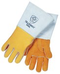 imagen de Tillman Gold/Gray Medium Grain Elkskin Kevlar/Leather Welding Glove - Reinforced Thumb - 14 in Length - 850
