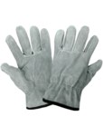 imagen de Global Glove 3200S Gray Large Split Cowhide Leather Driver's Gloves - Keystone Thumb - 3200S/LG