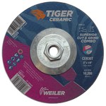 imagen de Weiler Tiger Ceramic Cut & Grind Wheel 58320 - 6 in - Ceramic - 30 - T