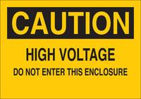 imagen de Brady B-302 Poliéster Rectángulo Cartel de seguridad eléctrica Amarillo - 10 pulg. Ancho x 7 pulg. Altura - Laminado - 84843