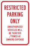imagen de Brady B-959 Aluminio Rectángulo Cartel de información, restricción y permiso de estacionamiento Blanco - Reflectante - 115554