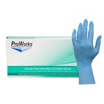 imagen de Adenna ProWorks GL-N108 Azul Grande Nitrilo Guantes desechables - Grado Examen médico - Longitud 12 pulg. - NUTREND GL-N108EPF-LG