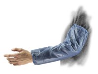 imagen de Ansell Manga de brazo resistente a productos químicos 59-002 105317 - 18 pulg. - Vinilo - Azul - 52085