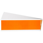 imagen de Brady 152339 Naranja Rectángulo Paño de vinilo Etiqueta de voltaje y conducto - Ancho 9 pulg. - Altura 2.25 pulg. - B-498