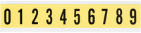 imagen de Brady 34310 Kit de etiquetas de números - 0 a 9 - Negro sobre amarillo - 7/8 pulg. x 1 1/2 pulg.