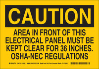 imagen de Brady B-558 Lámina reciclada Rectángulo Cartel de seguridad eléctrica Amarillo - 14 pulg. Ancho x 10 pulg. Altura - 118290