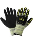 imagen de Global Glove Aralene CIA609MF Negro/Amarillo Grande Aralene Guantes resistentes a cortes - cia609mf lg
