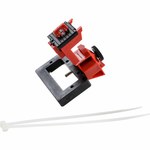 imagen de Brady TAGLOCK Rojo Nailon reforzado con fibra de vidrio/Polipropileno Dispositivo de bloqueo de disyuntor 148692 - Ancho 3.75 pulg. - Altura 2.358 pulg. - 754473-58189
