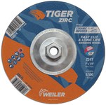 imagen de Weiler Tiger Zirc Disco esmerilador 58074 - 7 pulg. - Zirconio - 24 - T