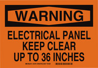 imagen de Brady B-401 Poliestireno Rectángulo Cartel de seguridad eléctrica Naranja - 10 pulg. Ancho x 7 pulg. Altura - 21879