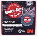 imagen de 3M Scotch-Brite Clean & Strip XT Pro Óxido de aluminio Disco de Cambio Rápido - Accesorio Roloc TR+ - Diámetro 4 pulg. - 1/2 pulg. grosor - 29917
