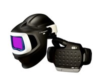 imagen de 3M Adflo PAPR with Speedglas 9100 MP Ensamblaje de casco 27578 - Oscurecimiento automático lente - Negro/Blanco