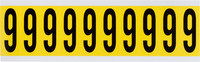 imagen de Brady 3440-6 Etiqueta de número - 6 - Negro sobre amarillo - 7/8 pulg. x 2 1/4 pulg. - B-498