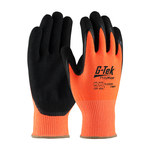 imagen de PIP G-Tek PolyKor 16-340OR Black/High-Visibility Orange Medium Cut-Resistant Gloves - ANSI A3 Cut Resistance - Nitrile Palm & Fingers Coating - 9.7 in Length - 16-340OR/M