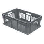 imagen de Akro-mils Contenedor de pared recta 37678 - Gris - Polímero de grado industrial - 23 3/4 pulg. x 15 3/4 pulg. x 8 1/4 pulg. - 37678 GREY