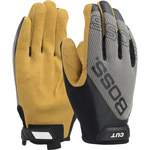 imagen de PIP Boss 120-MC1325T Gray Small Grain Pigskin Leather Mechanic's Gloves - ANSI A5 Cut Resistance - 120-MC1325T/S