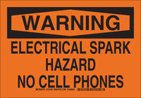 imagen de Brady B-555 Aluminio Rectángulo Cartel de seguridad eléctrica Naranja - 10 pulg. Ancho x 7 pulg. Altura - 127038