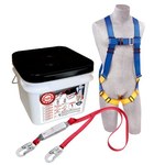 imagen de Protecta Compliance in a Can Roofer's Fall Protection Kit 2199806, Universal Polyester Webbing Harness, 6 ft Polyester Webbing Lifeline - 16531